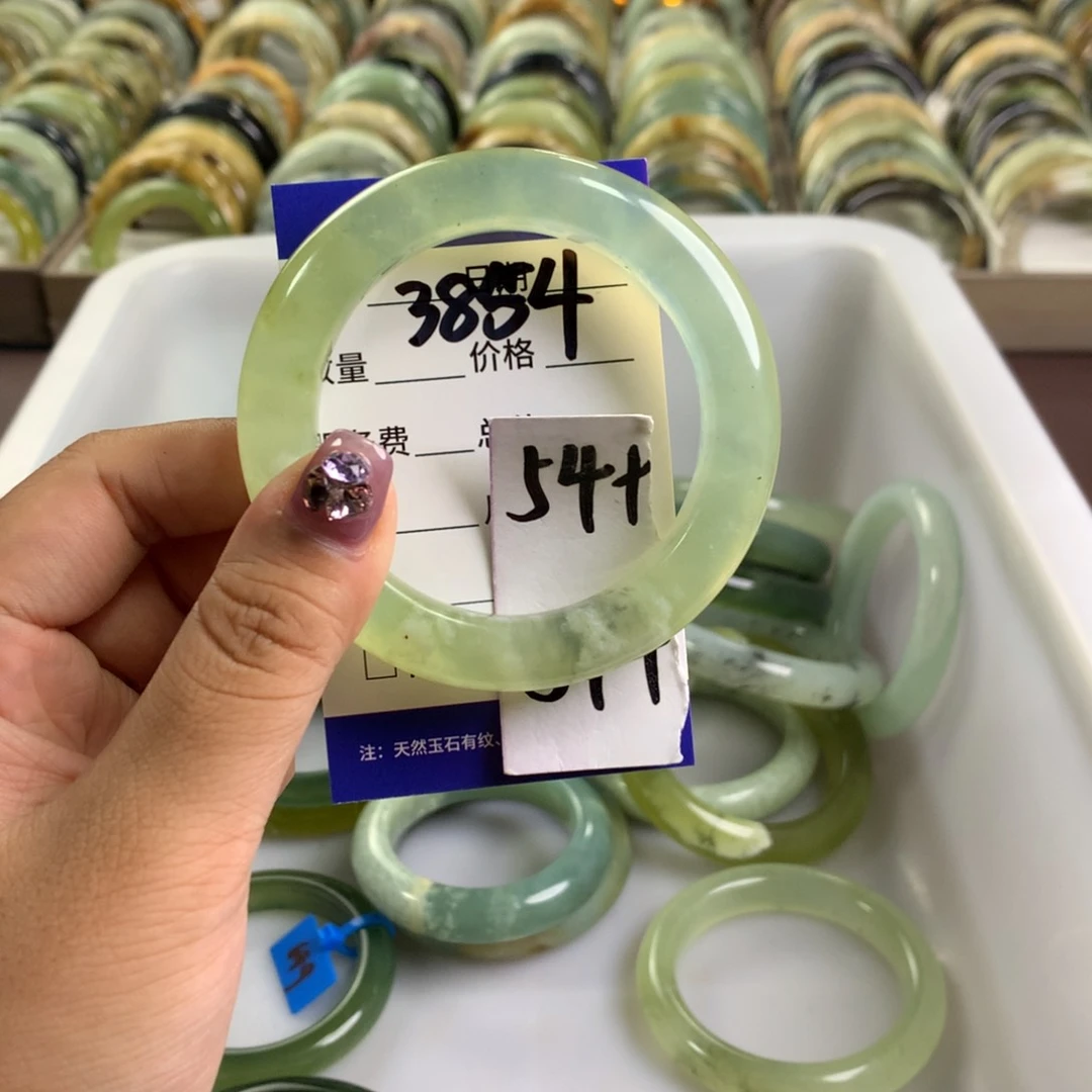 蛇纹石玉未镶嵌手镯3854