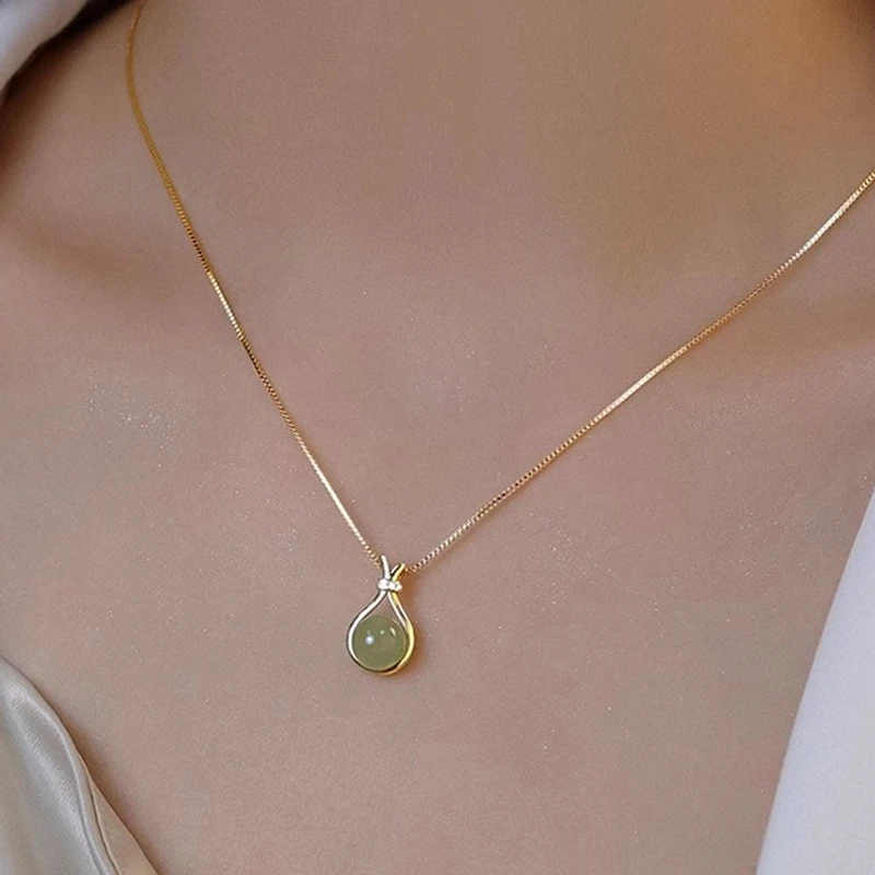 【520限定款】不掉色小福袋项链女款新款轻奢小众吊坠锁骨链颈链