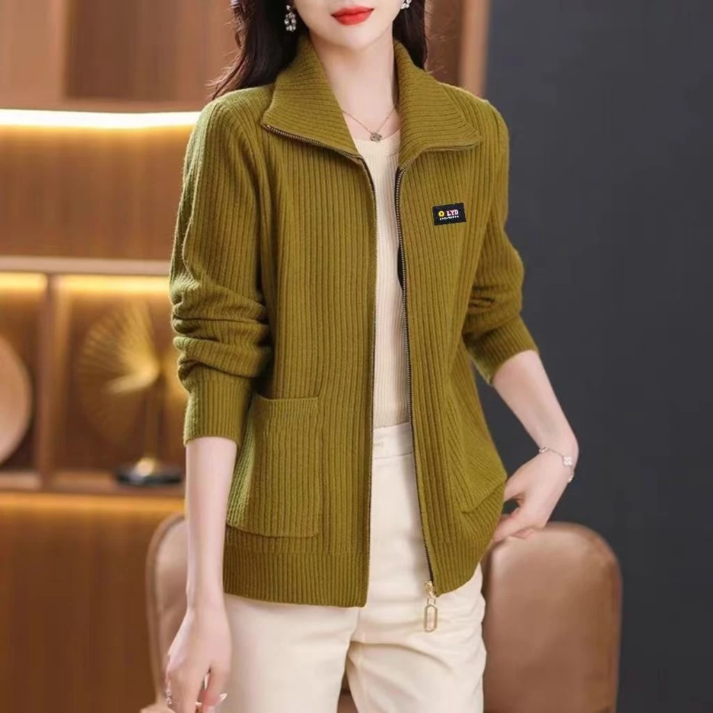 开衫针织时尚休闲韩版宽松大码毛衣外套