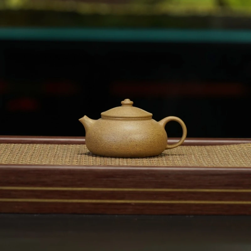 XJ五彩青段[寒江180CC]原矿手工紫砂壶