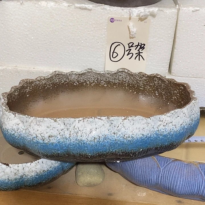 摆件陶盆有孔 微瑕介意勿拍