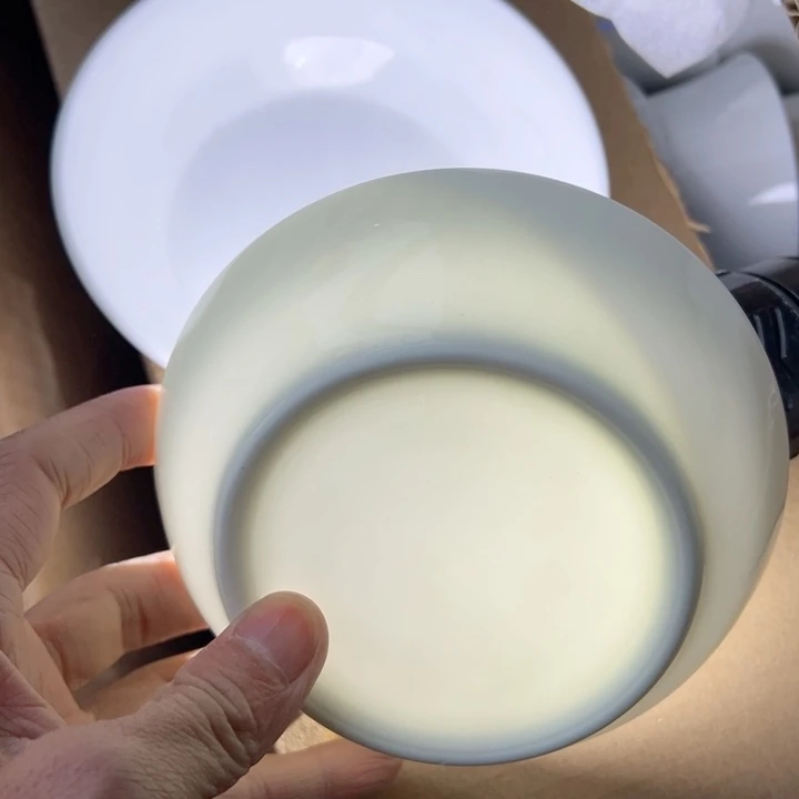 杯五寸玉泥窝盘两个陶瓷