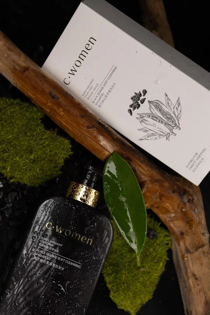 c.women 黑芝麻丝柔净澈洗发水【送发膜500ml