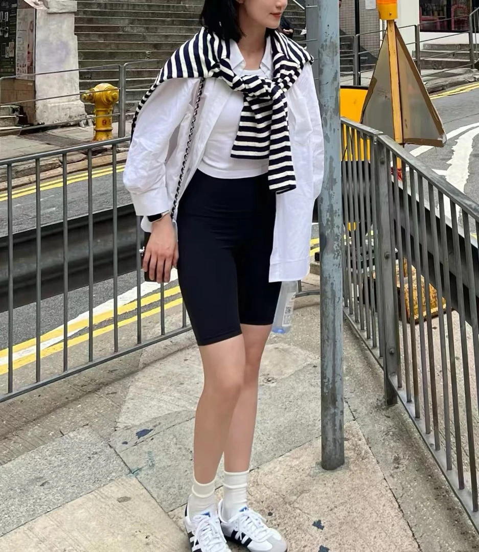 Align™ 女士高腰紧身短裤 10寸" 瑜伽裤裸感丨