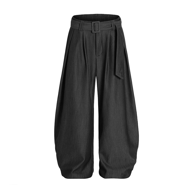 A+美式夏季新款潮流清凉弯刀裤休闲宽松时尚百搭阔腿裤子男女