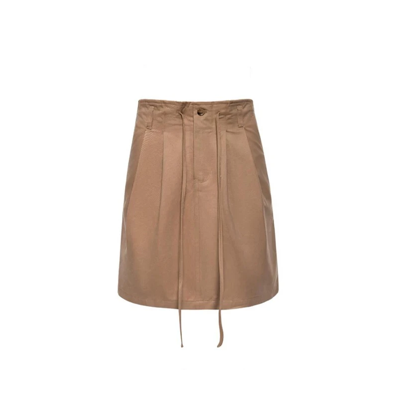 “REFOUND TEN”复古抽绳运动休闲半身裙25新款——黑鸭子买手店