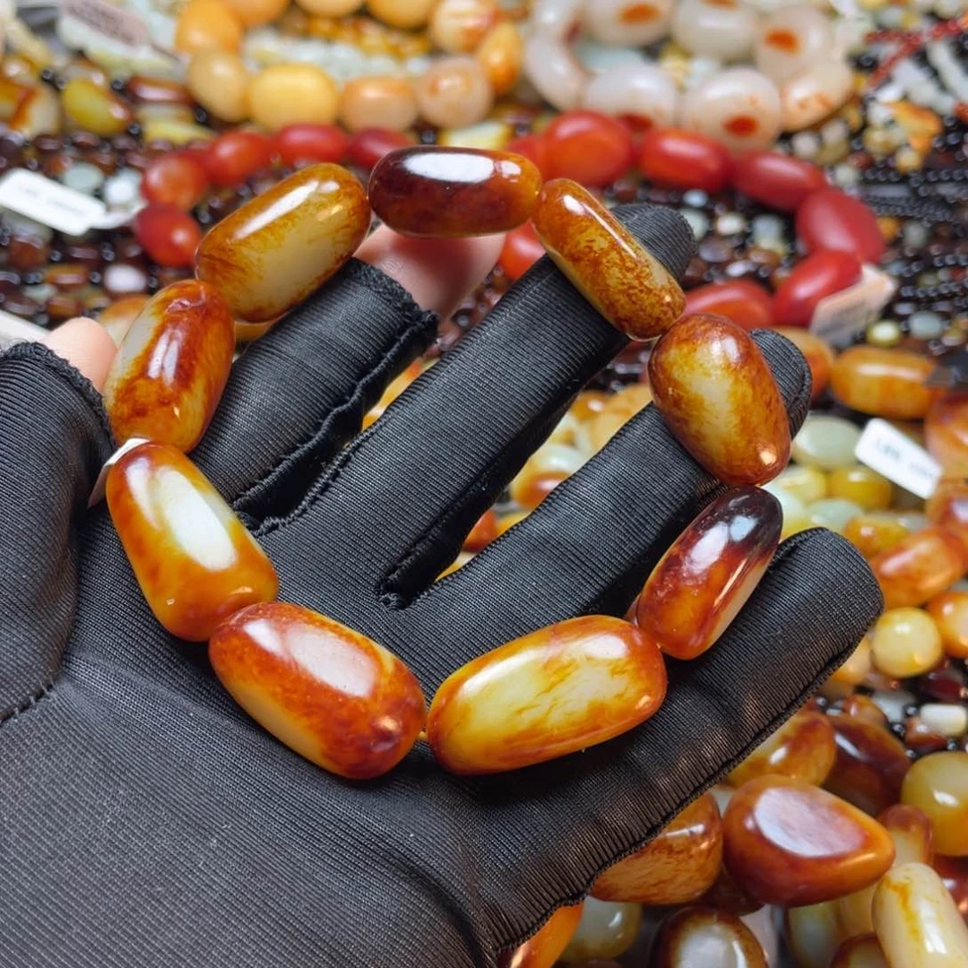 和田玉手链未镶嵌振*