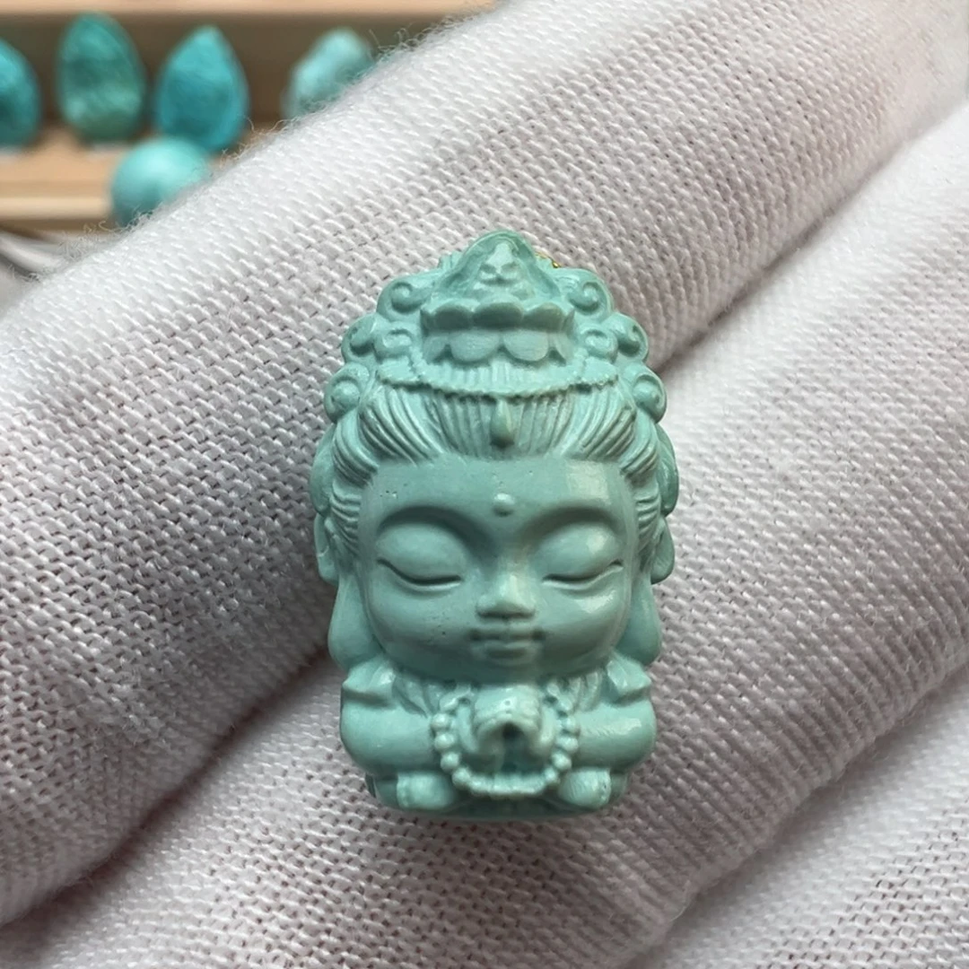 绿松石未镶嵌配饰11.8*18.3