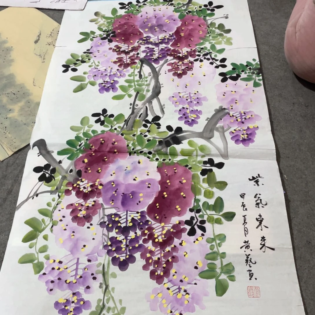 国画国画作者画心一张