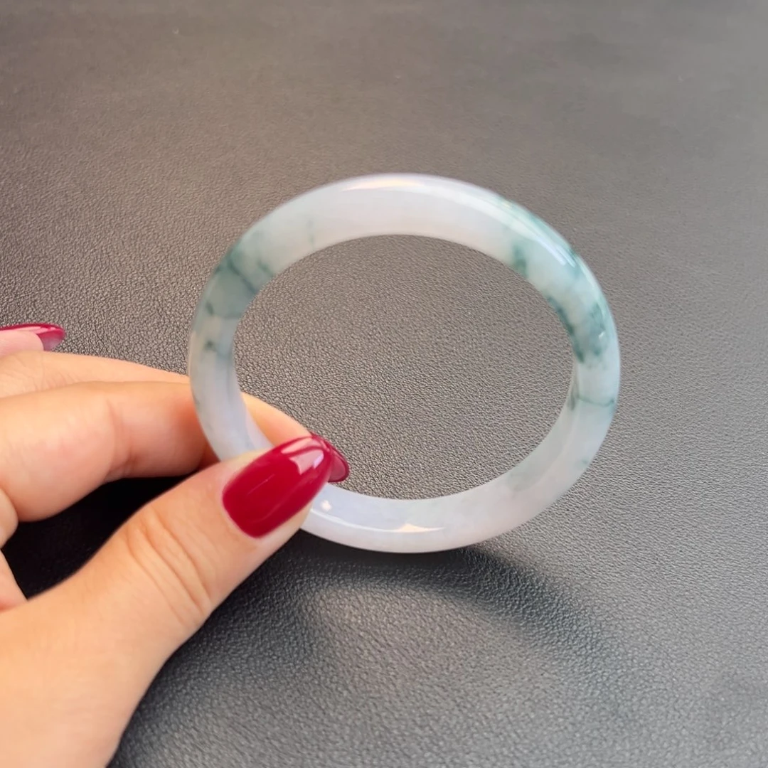 翡翠未镶嵌手镯53-54