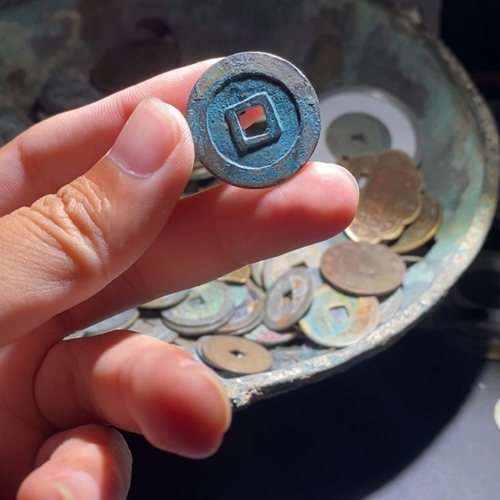 铜铁合金类古钱币工艺品挂件