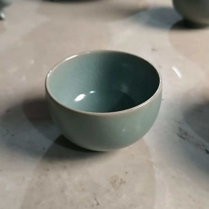 摆件清凉寺汝瓷仿古釉纯手工罗汉杯