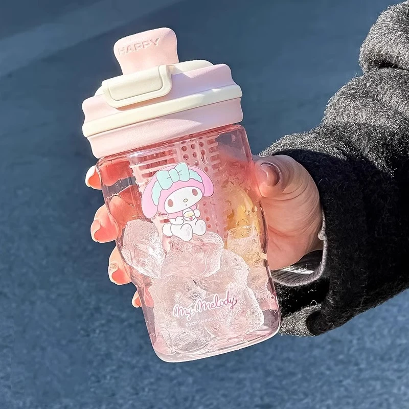 格非尔正版授权三丽鸥水杯女2025新款高颜值tritan杯子夏日随手杯