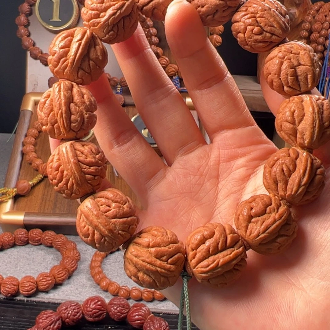 手串桃核22霸王龙元宝