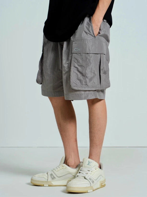 EPNY金属尼龙短裤超强三防轻量冰感吸湿排汗宽松夏季工装裤运动潮