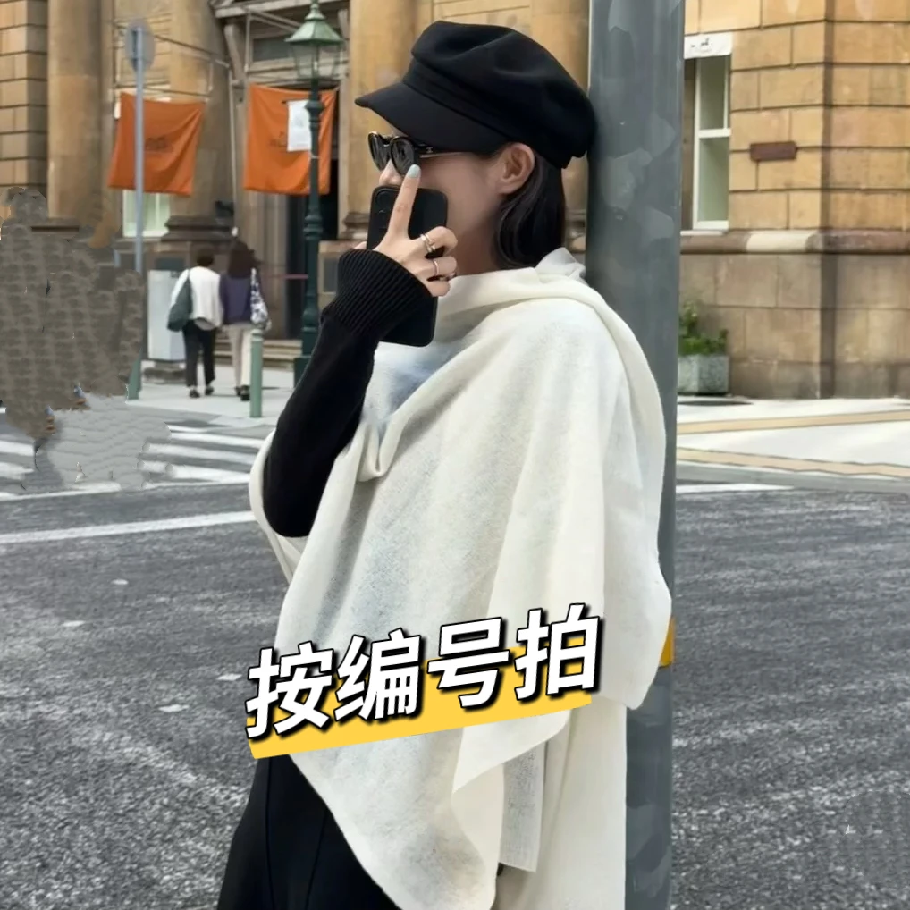 外贸新款围巾高级感百搭时尚披肩女士2025秋冬保暖围巾女士围脖
