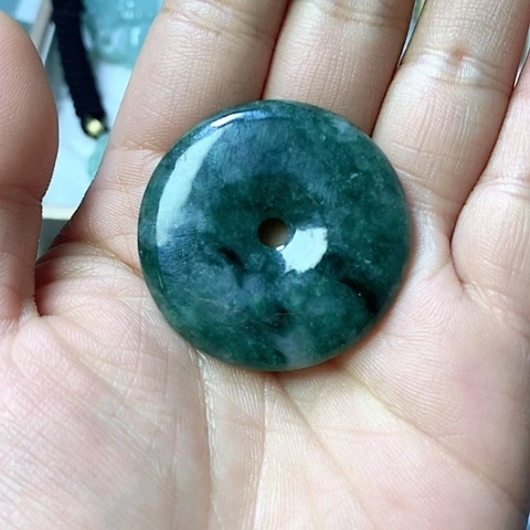 翡翠颈饰未镶嵌天然缅甸翡翠a货