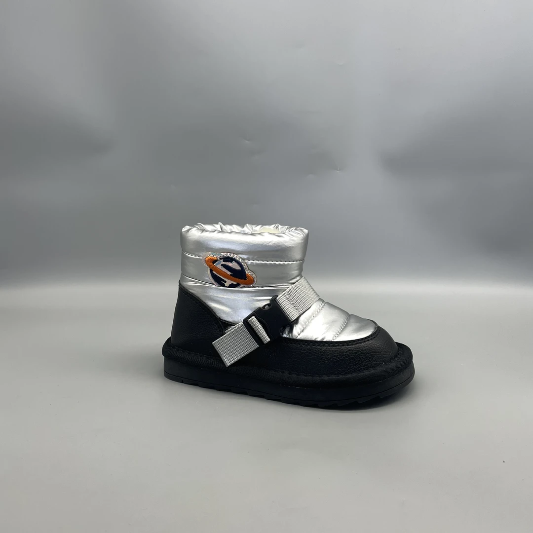 男童女童冬季加绒防滑休闲鞋A6-D0083（2号）棉  魔术贴