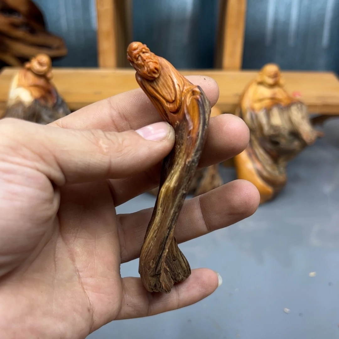 万***宜木崖柏木摆件手把件