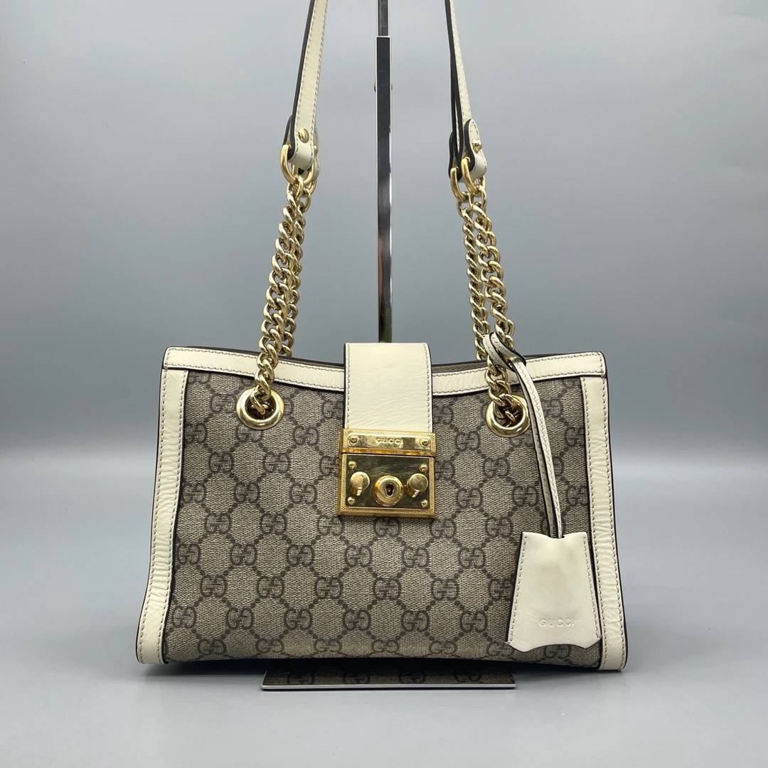95新 GUCCI/古驰 老花Padlock小三包 黑标030 尺寸26*17 A3518