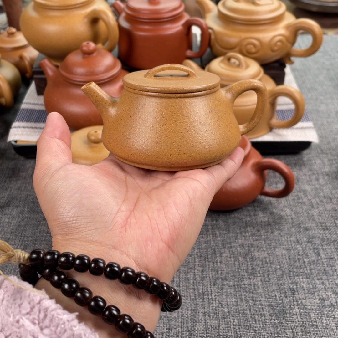 紫砂茶壶黄金段30目150全手