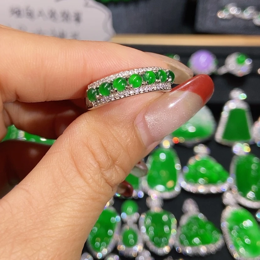 【闪购商品】翡翠戒指未镶嵌天然翡翠