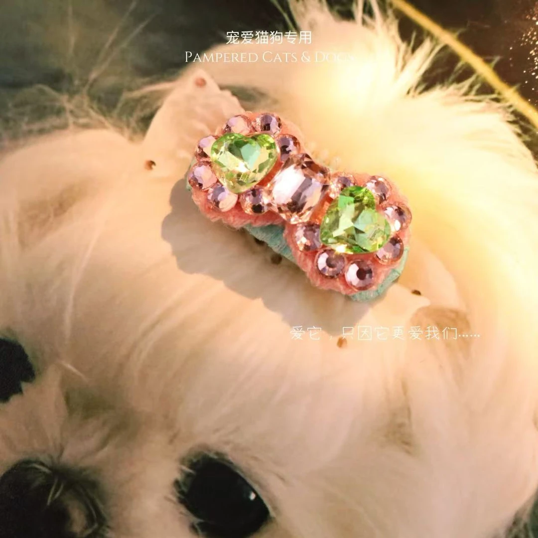 轻奢宠物鼻梁夹顶夹猫狗专用狂甩不掉毛轻而不伤毛发A014