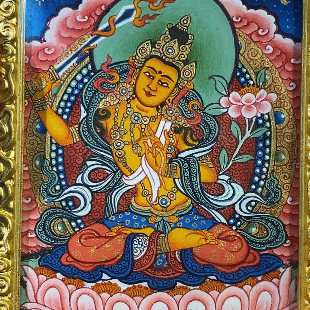 吊坠（娘吉加作品）漏漏漏漏漏漏漏漏漏漏！热贡纯手绘唐卡