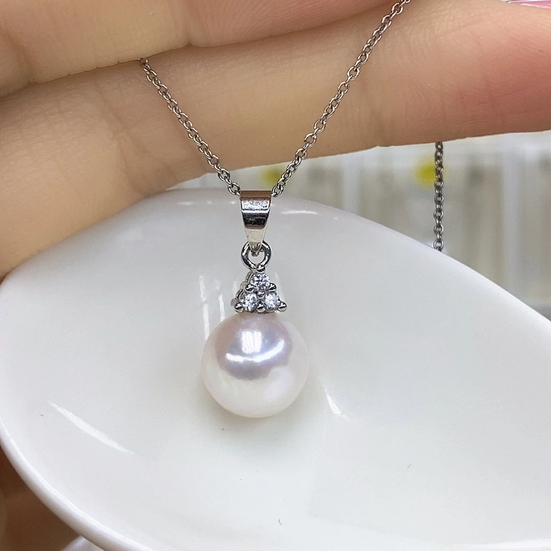 淡水珍珠未镶嵌吊坠(赠链)