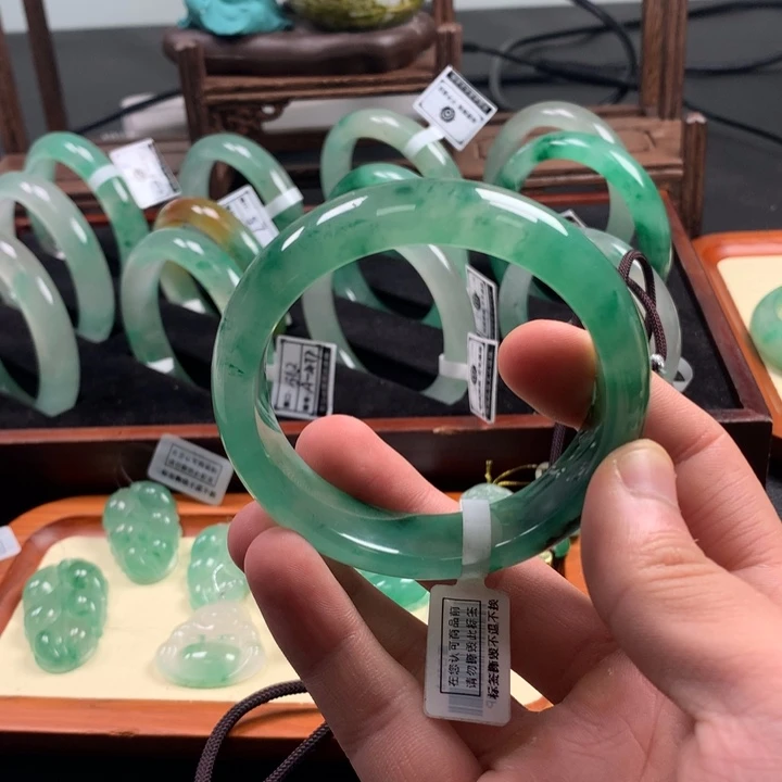 石英质玉（非洲翠）未镶嵌颈饰5859