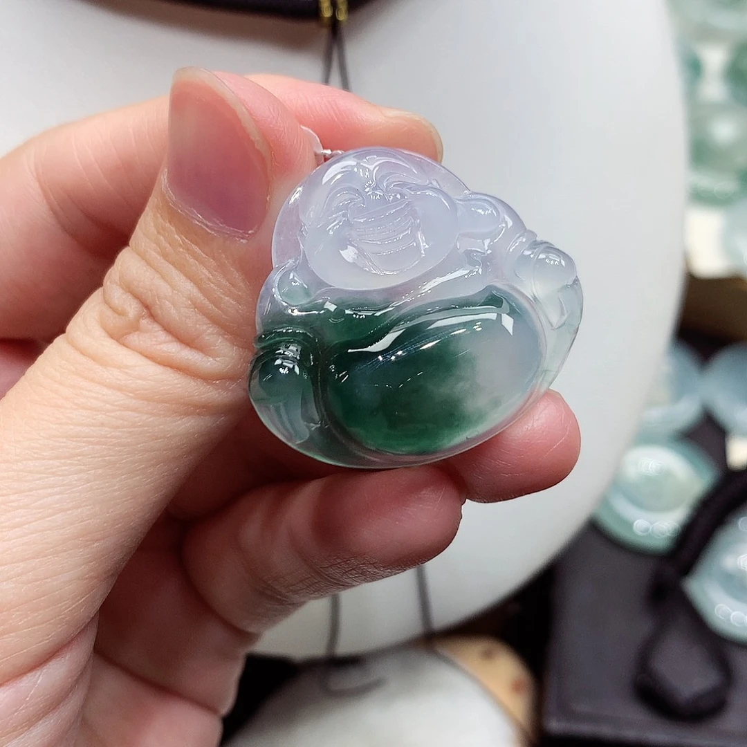 颈饰未镶嵌翡翠编号53，27.2/30.5/5.5