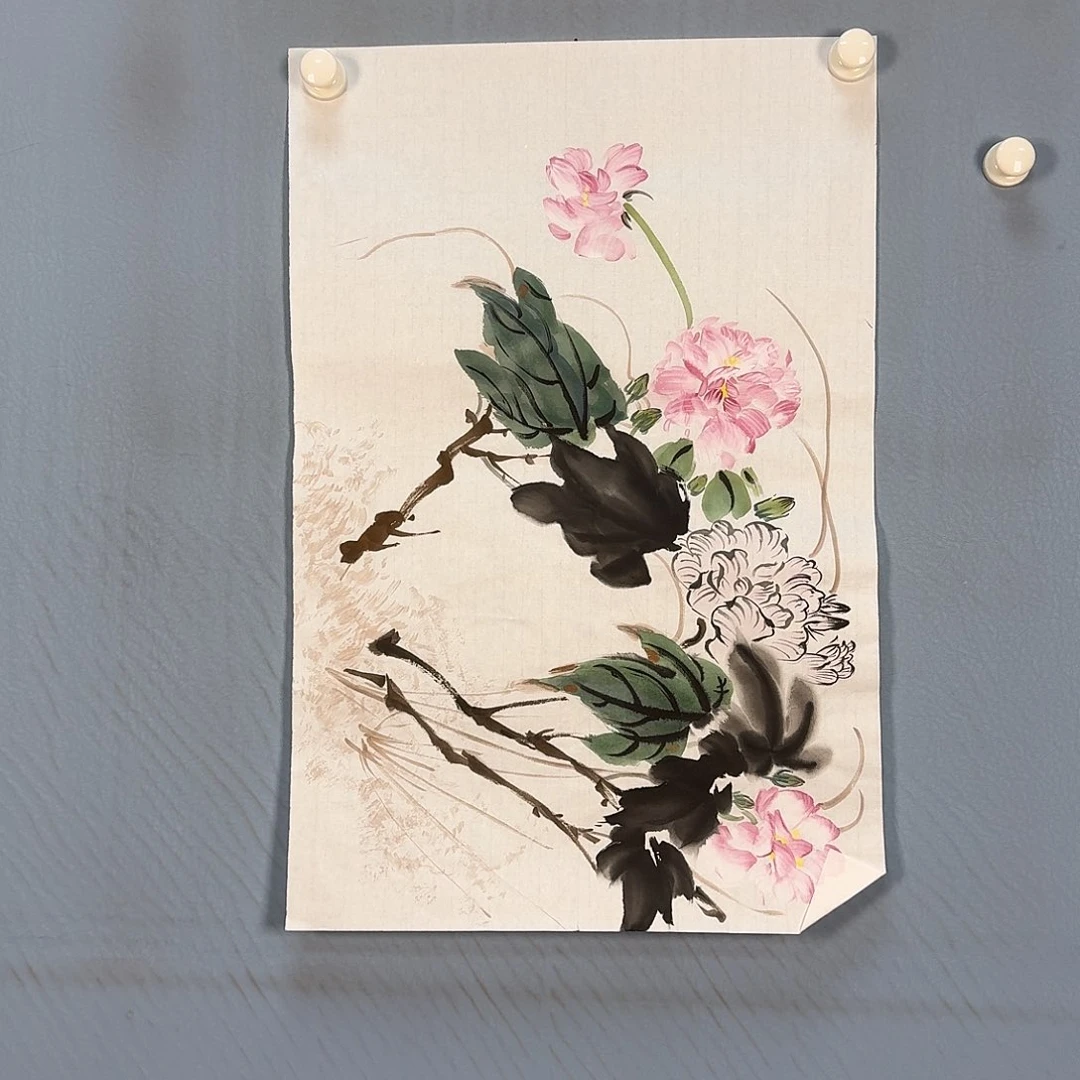 国画957 牡丹一如你们