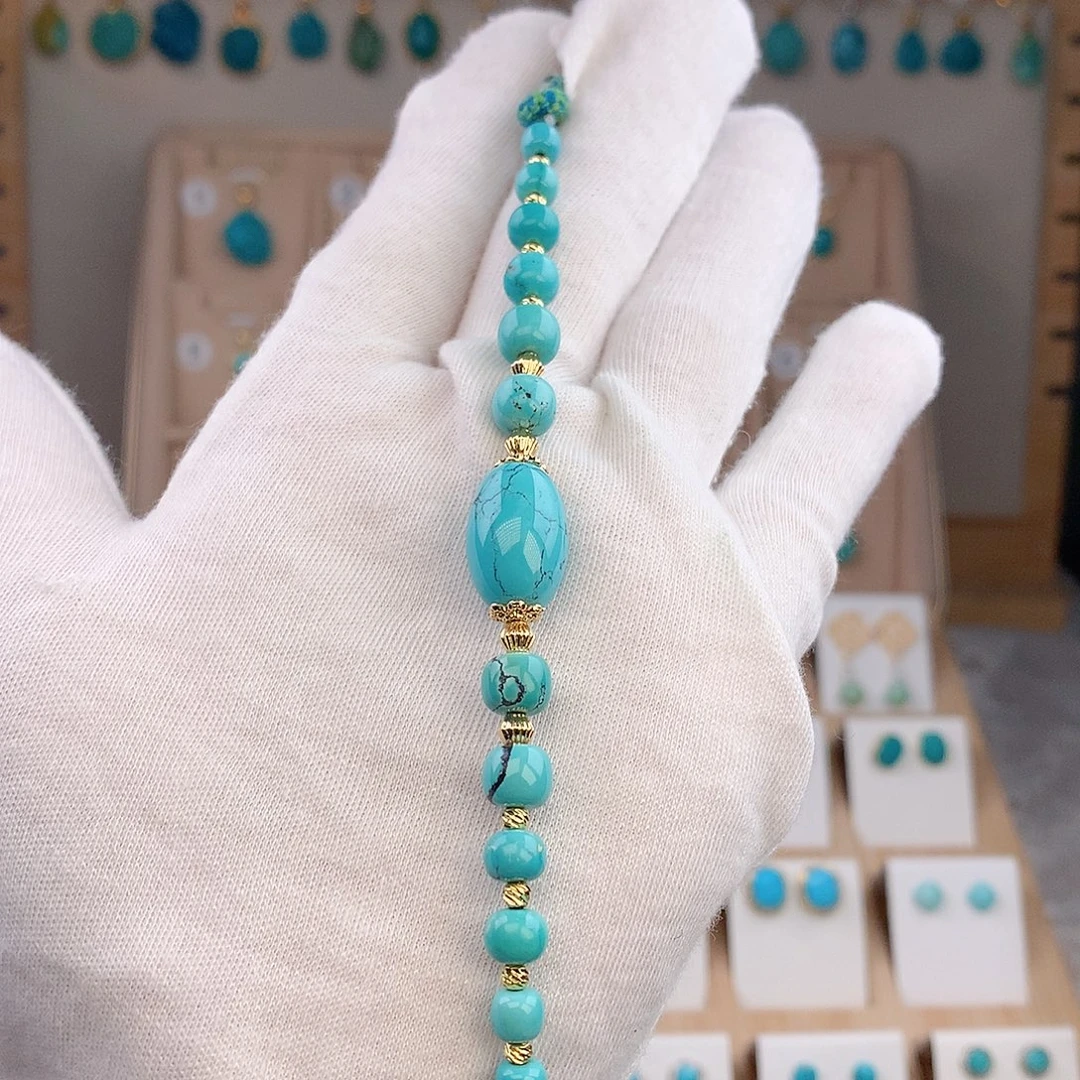 绿松石未镶嵌项链