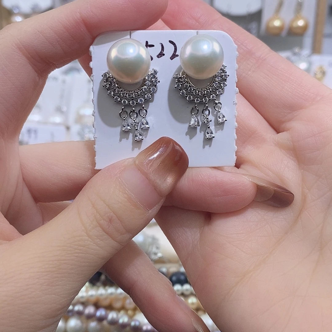 未镶嵌淡水珍珠耳饰w11.2