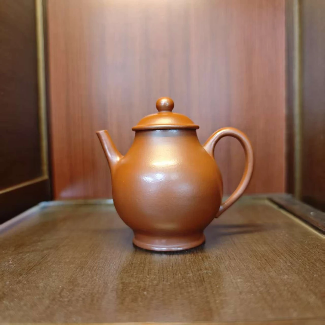 小煤窑朱泥小品宫灯紫砂壶