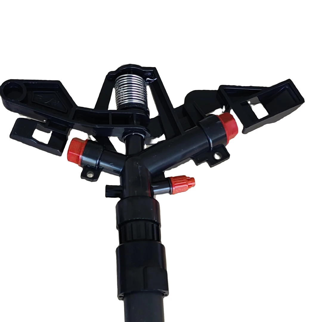 新款大田灌溉四咀摆臂喷头360度自动旋转喷灌喷头含4孔圆孔