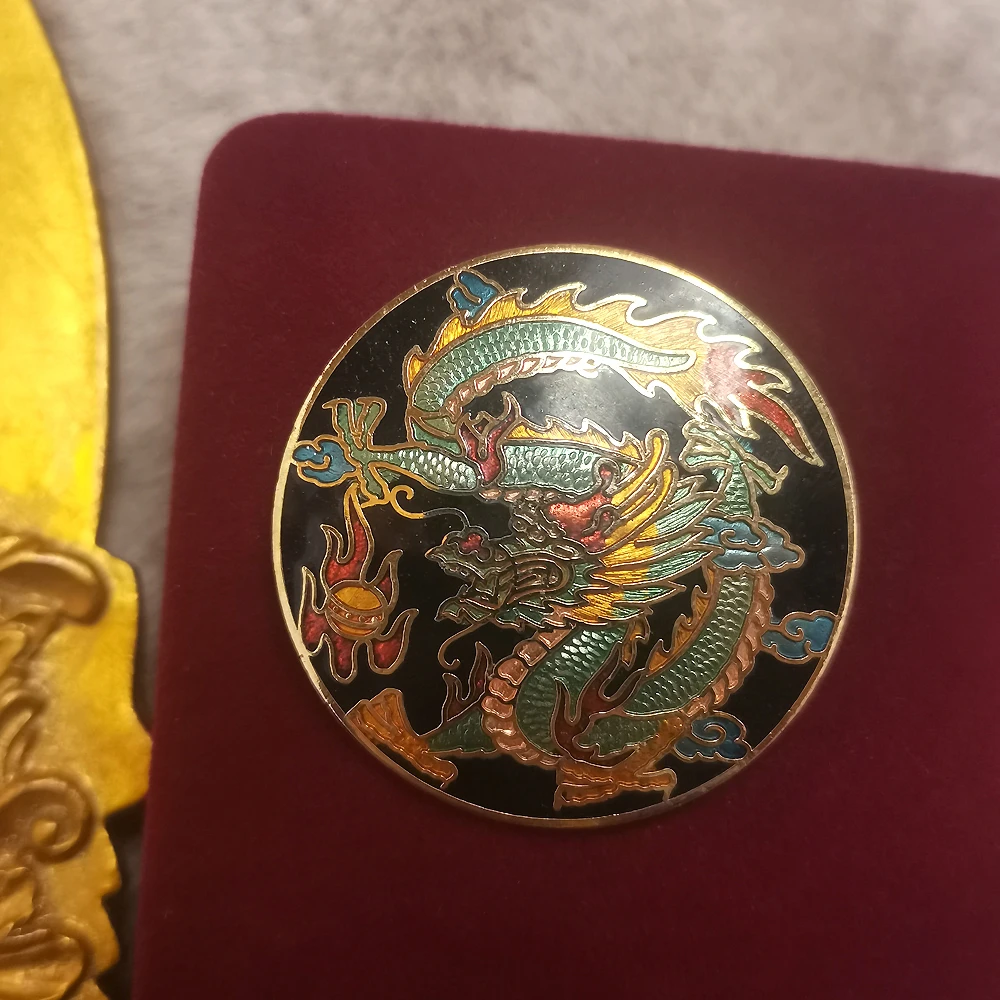 英国Fish传统珐琅东方神龙胸针[2412101-160]