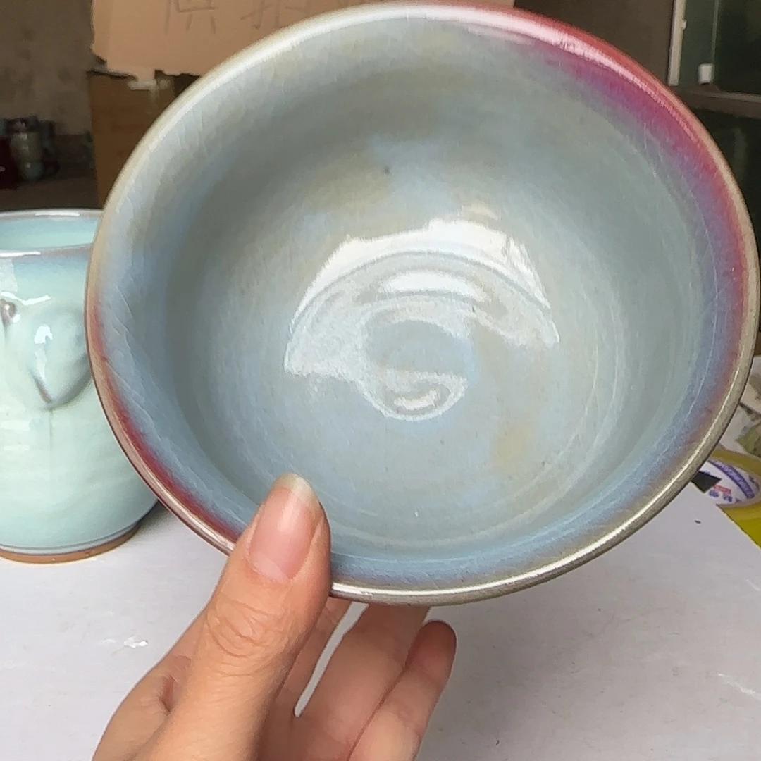 摆件陶郑家钧窑摆件微瑕