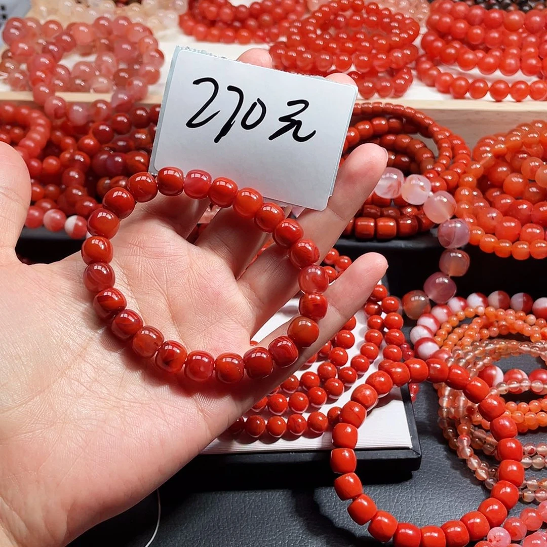 小***羯手链未镶嵌南红玛瑙