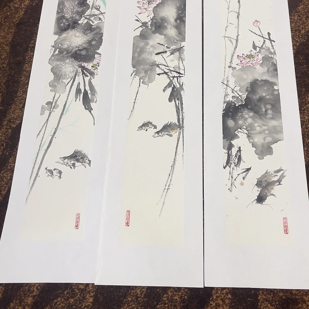 ໑***つ国画绘画作品多次参加5张