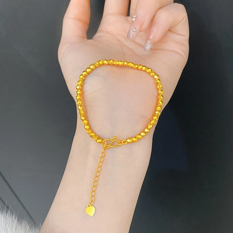 铜合金手链 I高定I 镭射誶銀手链时尚气质减龄款轻奢高级感