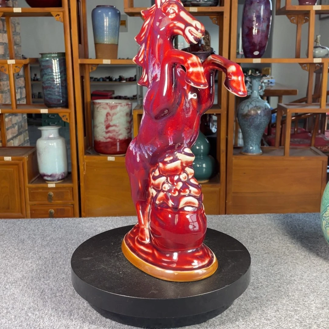 古***道摆件陶钧瓷艺术作品不带礼盒证书