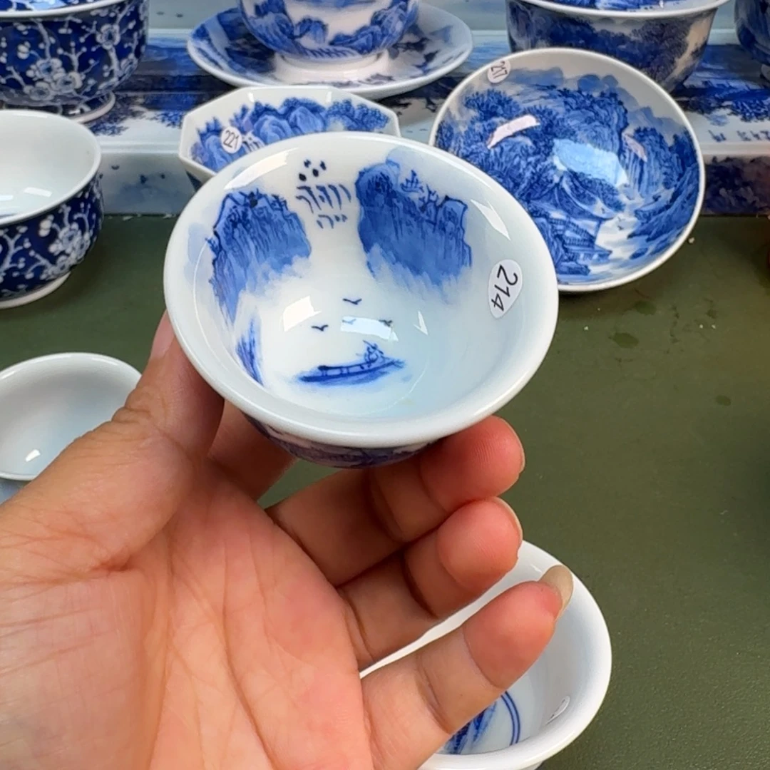 景德镇纯手绘茶具圆圆214
