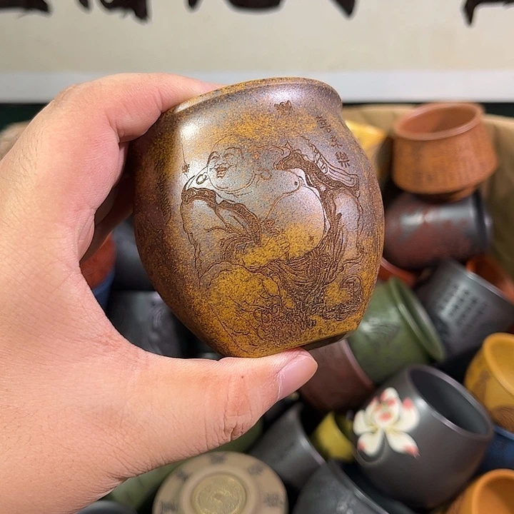 茶杯紫砂全手工紫砂主人杯