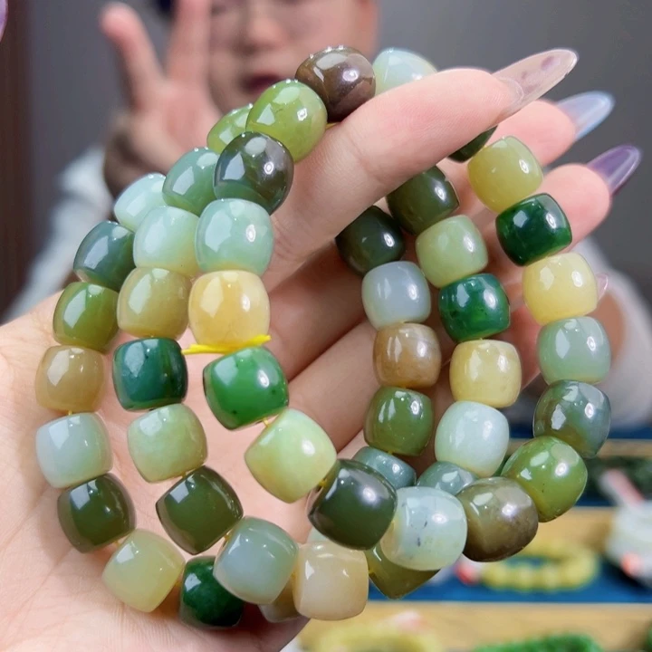 和田玉未镶嵌手链纯天然和田玉多宝手串12多样性发拍一发一