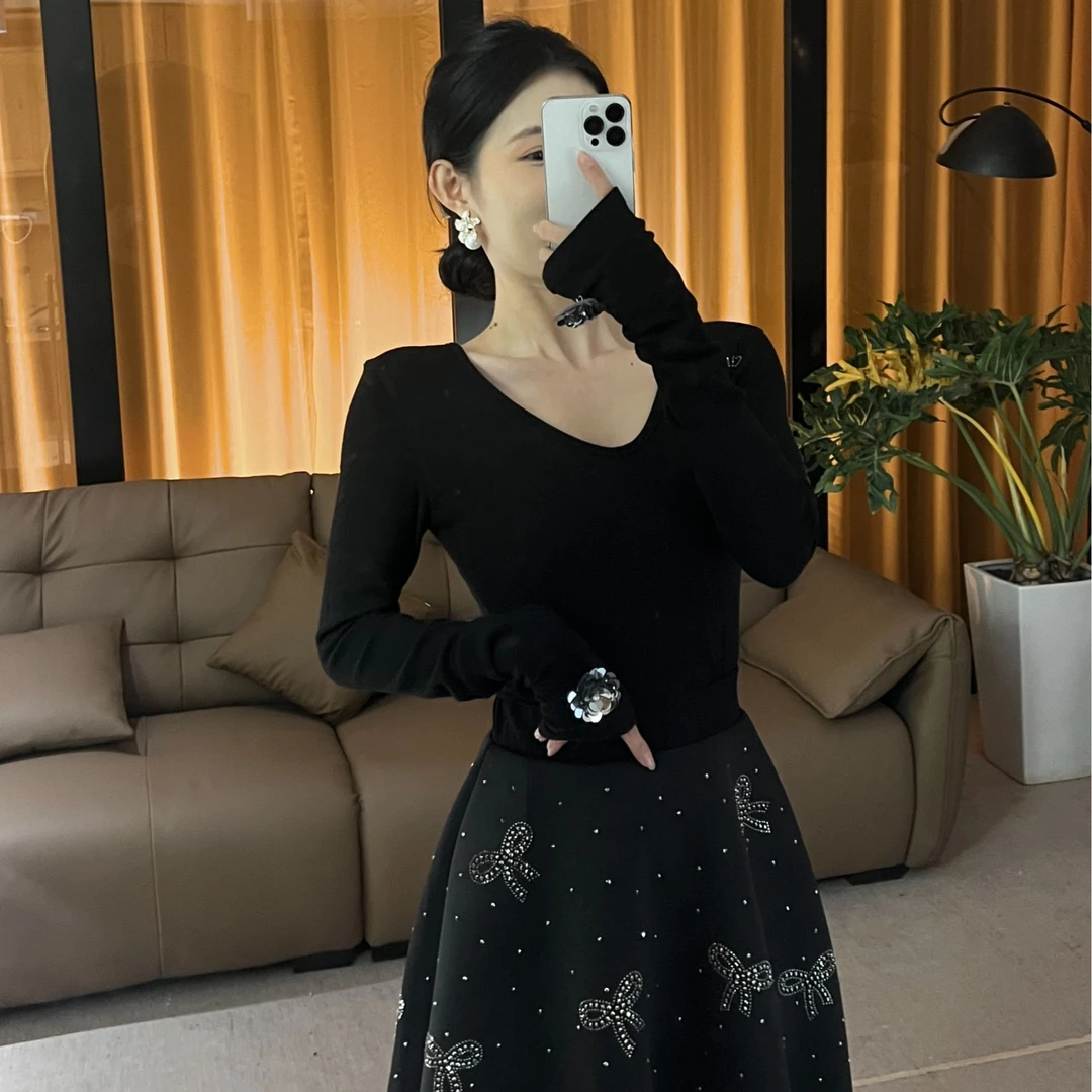 【雅伊柔】2025时尚百搭潮流新款收腰显瘦气质套装2003+1055