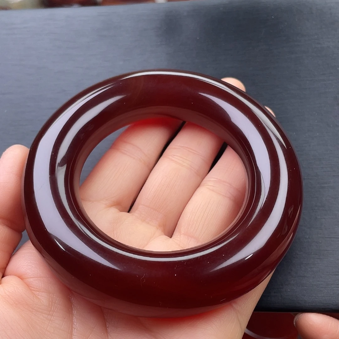 玛瑙/玉髓未镶嵌手镯55圈口