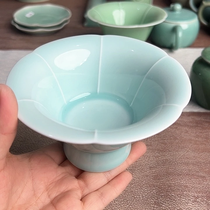 龙泉云间青瓷小米茶器
