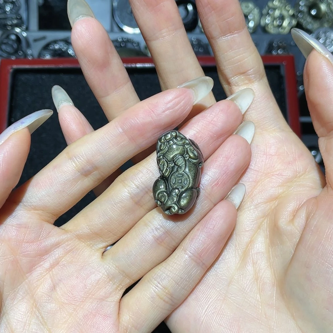 【闪购商品】黑曜岩未镶嵌吊坠(不含链)?***?