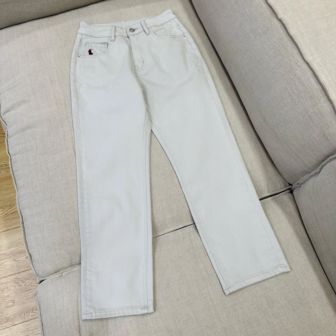 女士经典新款刺绣直筒百搭休闲长裤MA4KZDZ1202